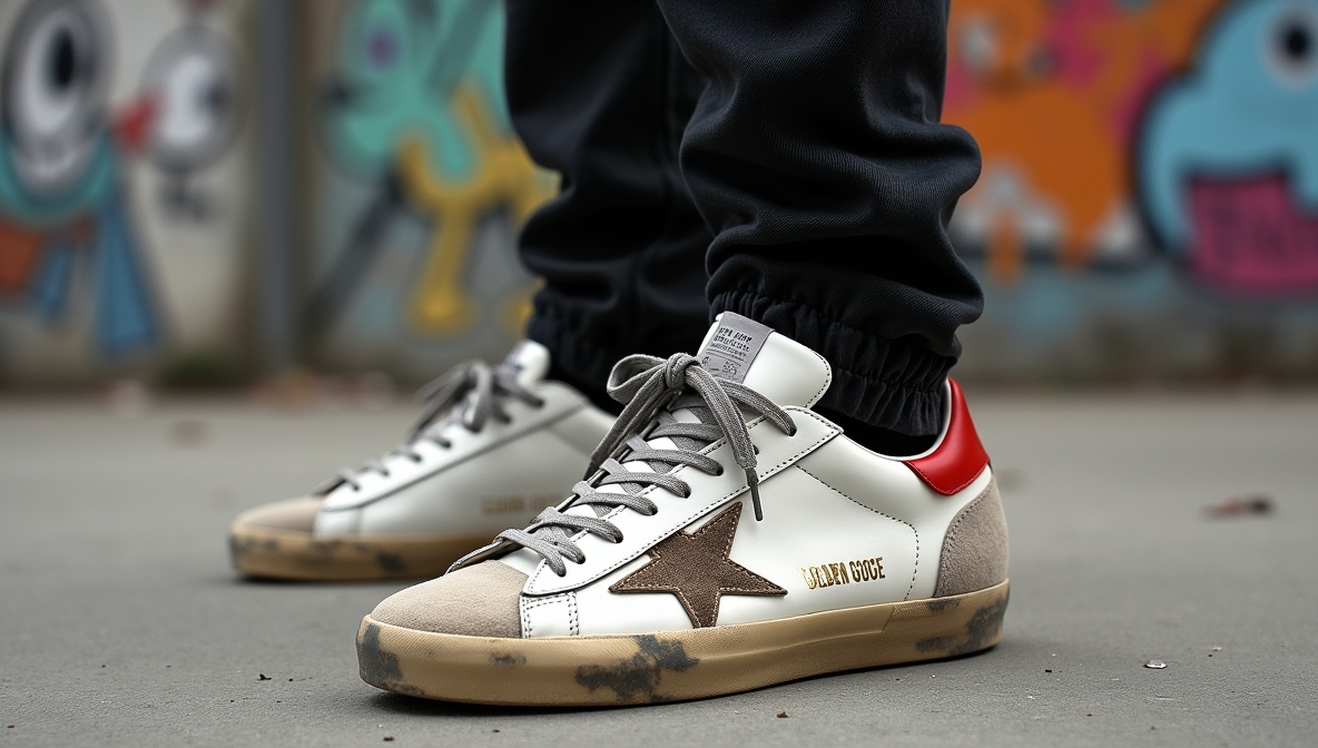 Golden Goose Ball Star Sneaker w Nappa Quarter and Spur and Leather Heel White Blue Fog Silver 20250126203536 e1754914701798
